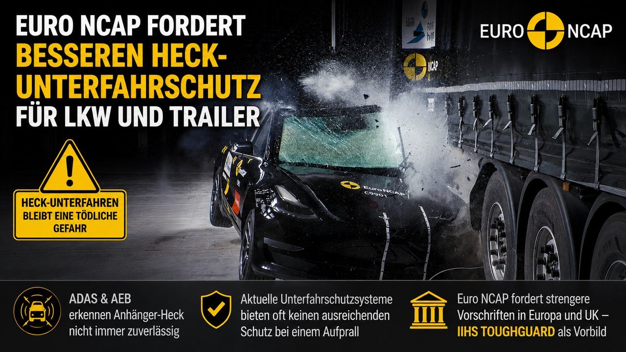 Euro NCAP erklärt: Warum Unterfahrschutz Leben retten kann