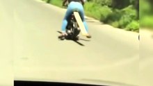 "Unusual ways to transport wood on a moped 🛵"