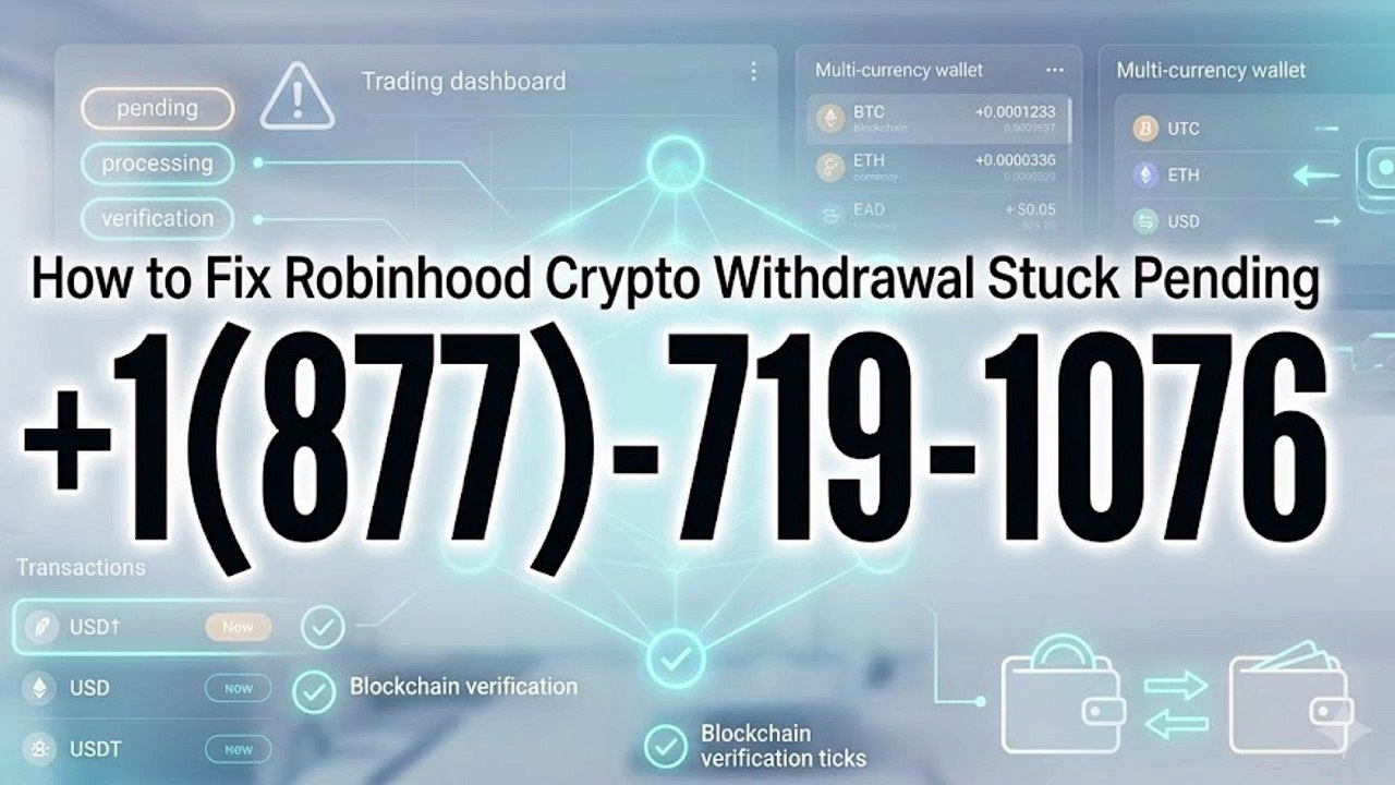 How to fix Robinhood crypto withdrawal stuck pending