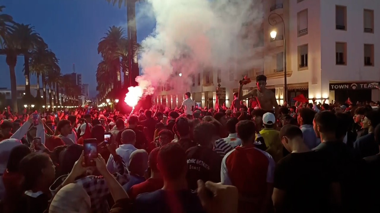 Así ha sido la celebración de Marruecos tras el...