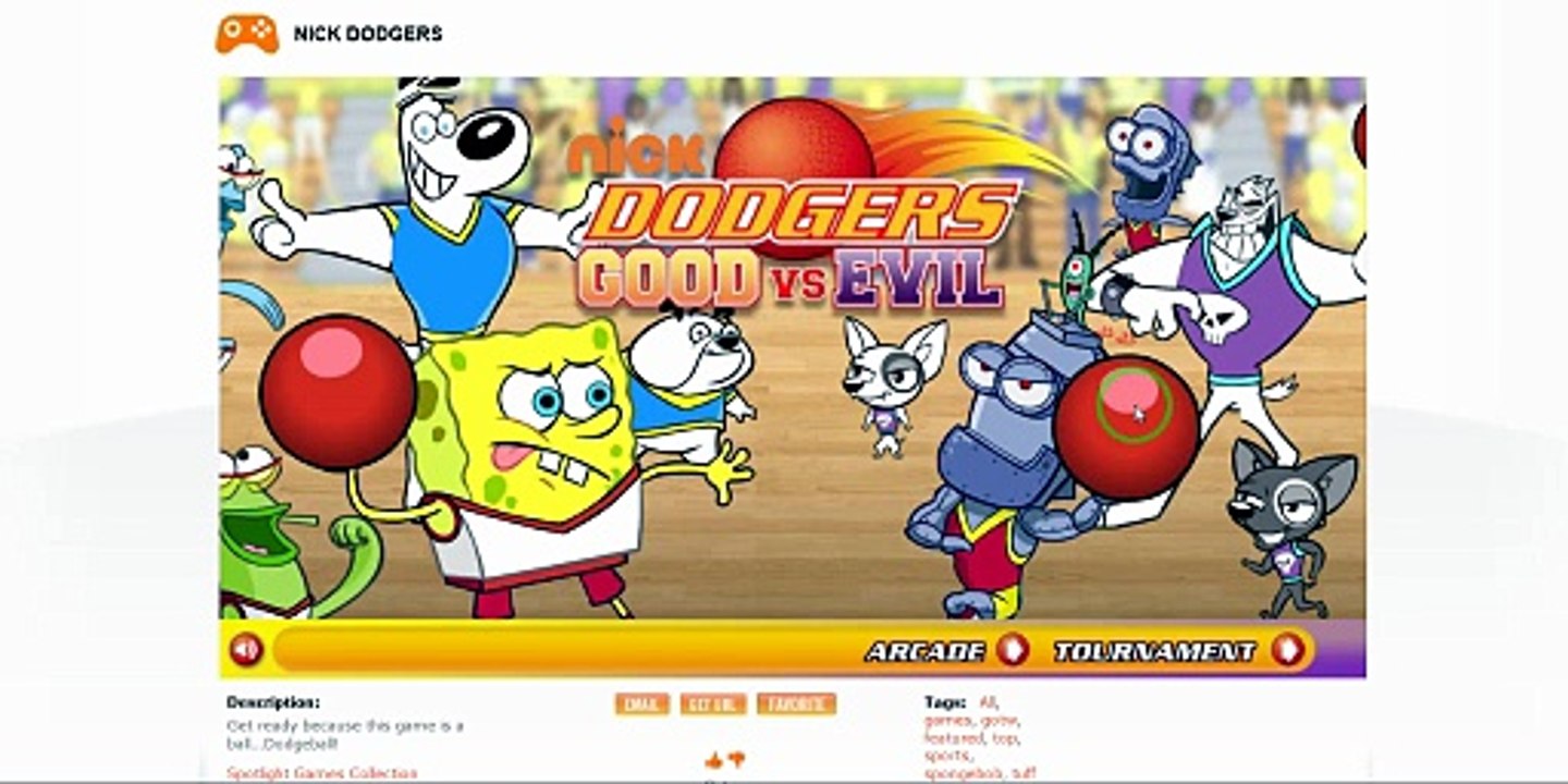 Nick Dodgers Good VS Evil - Tournament as Team SpongeBob
