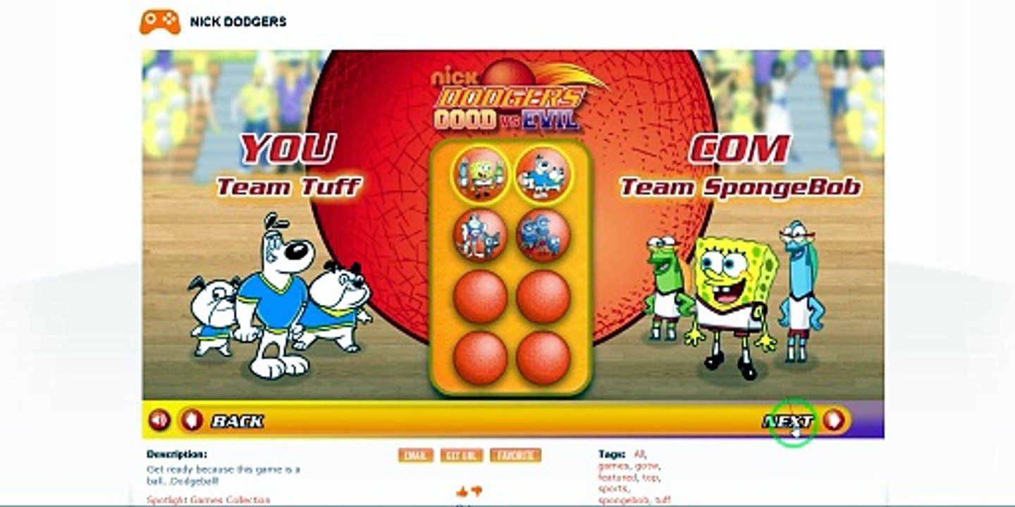 Nick Dodgers Good VS Evil - Team SpongeBob VS. Team Tuff