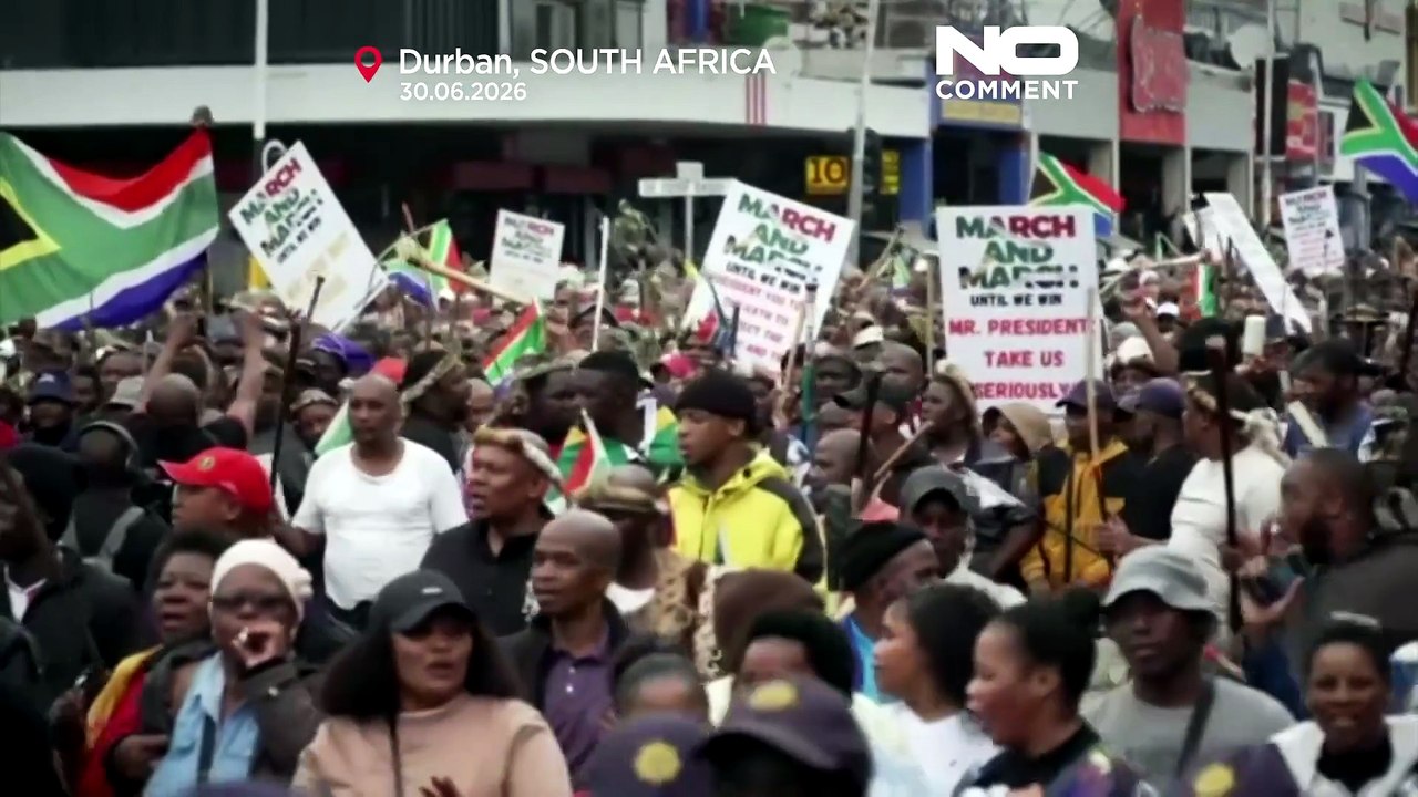 South African protesters call for undocumented migrants to leave