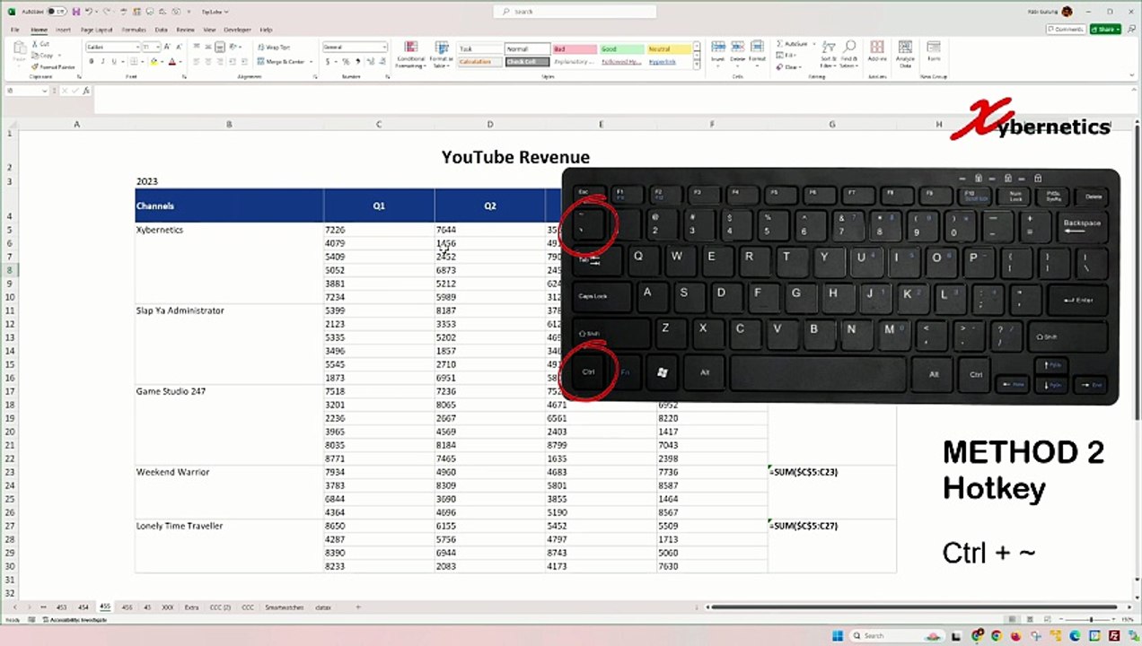 Find formulas in your sheet - Excel Tips and Tricks