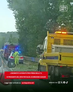 Tragedia sfiorata sulla SS 131: un albero si abbatte su un?auto in corsa