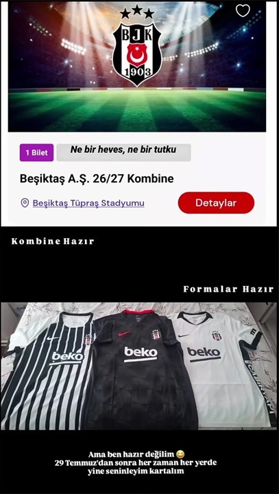 Kombine Hazır, Formalar Hazır ama ben hazır değilim 😂