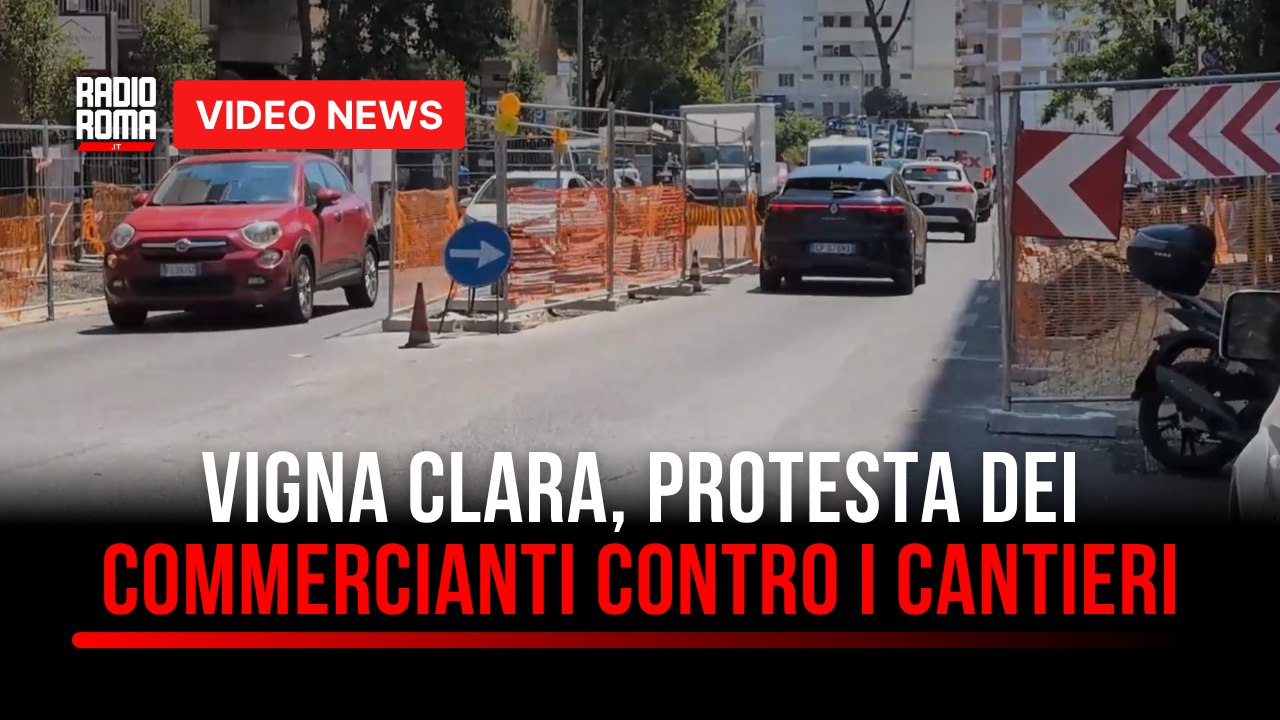 Vigna Clara, protesta dei commercianti contro i cantieri dei black point