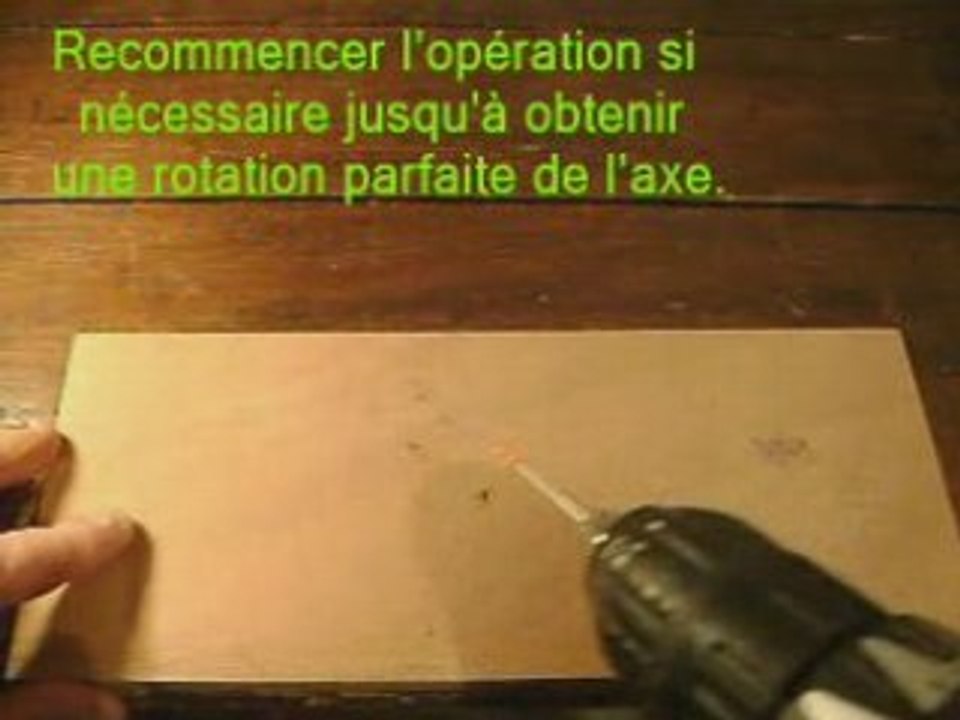 Redresser un axe de rotor en une minute.