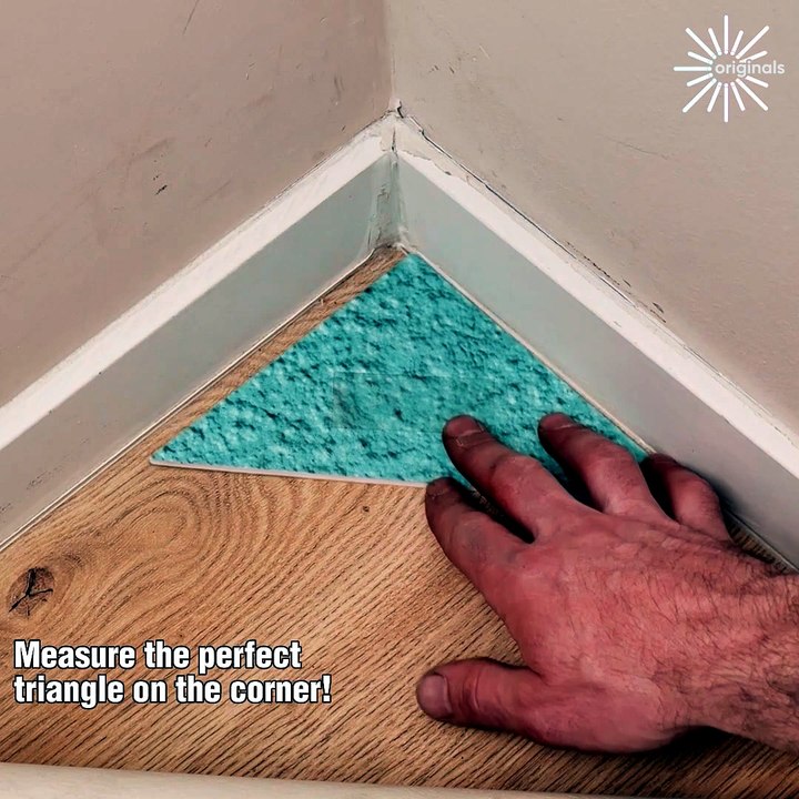 How to cut the perfect vinyl floor corner! 💪💯