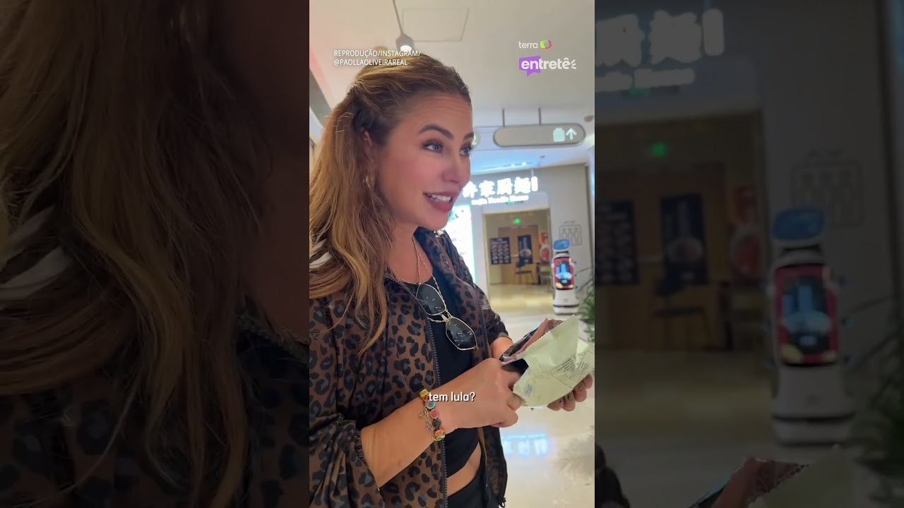 Paolla Oliveira mostra perrengue com comidas na China