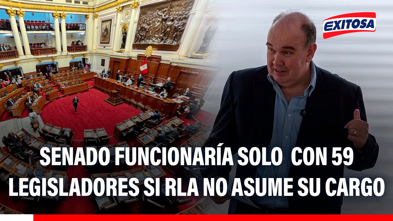 Senado funcionaría solo con 59 legisladores si López Aliaga rechaza asumir su cargo