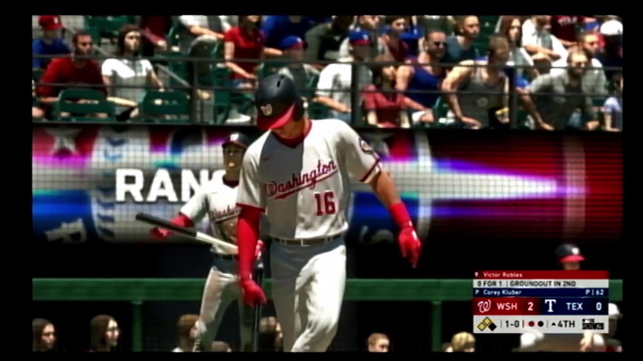 MLB The Show 20 Rangers vs Nationals