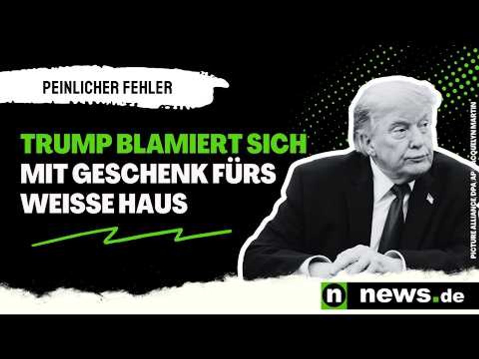 Donald Trump: Peinlicher Fehler – Trump blamiert sich mit Geschenk fürs Weiße Haus