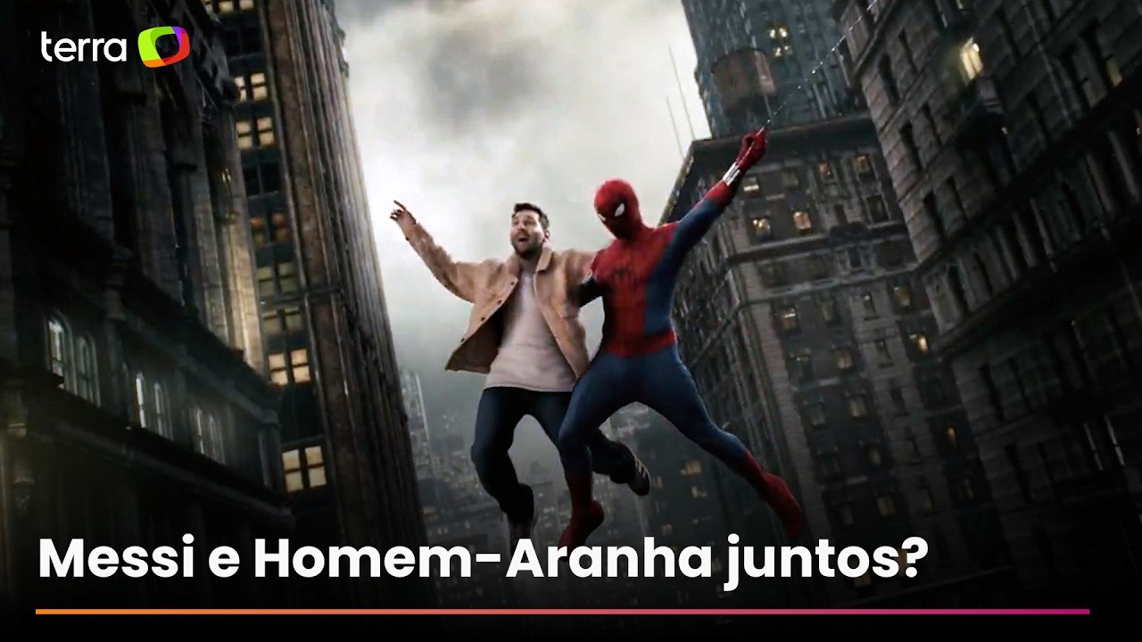 Messi aparece ao lado do Homem-Aranha em teaser de novo filme da franquia