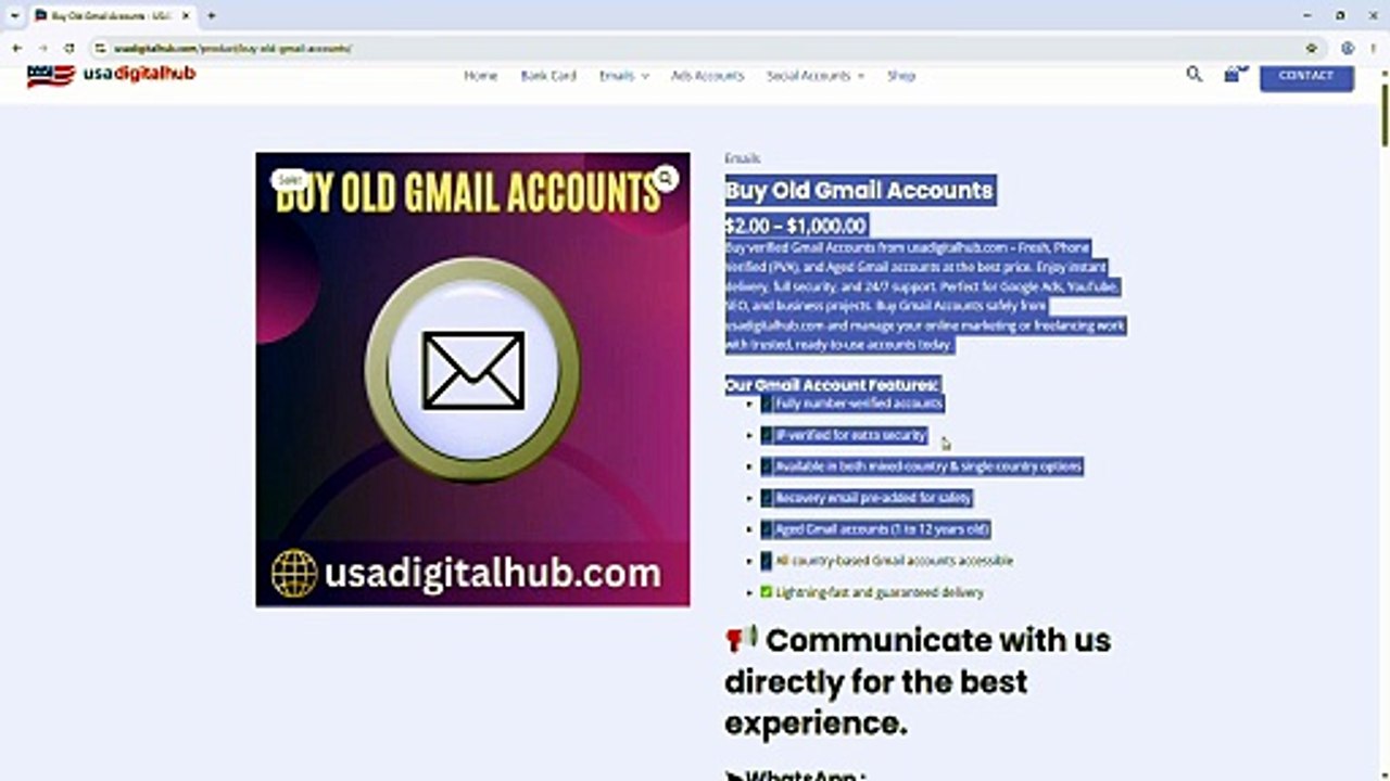 10 Best Sites For Buying Aged Gmail Accounts Fully Safe-Video
