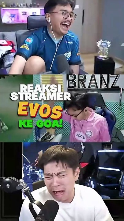 REAKSI STREAMER EVOS HARUS MENYUSUL RRQ HOSHI KE DALAM GOA