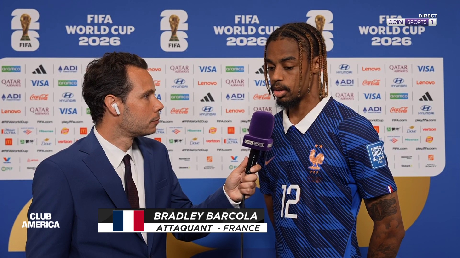 Coupe du monde 2026 : Bradley Barcola : "C'est un réel plaisir de jouer avec Désiré (Doué), on s'entedn super bien"