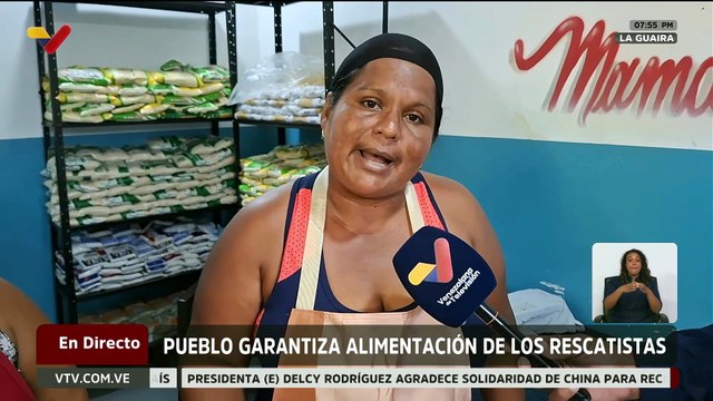 Pueblo del edo. La Guaira garantiza la alimentación a voluntarios y rescatistas