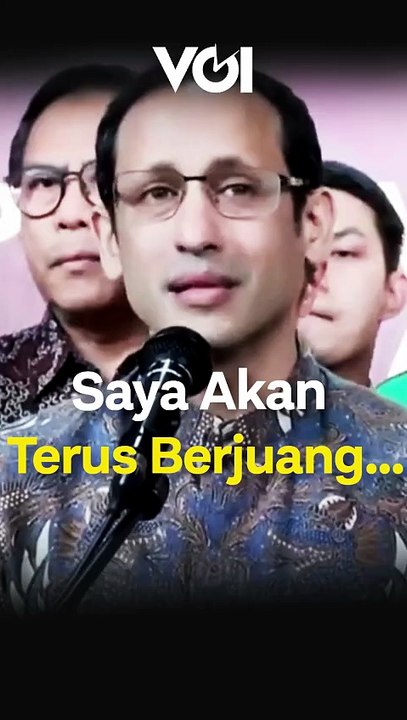 Tahan Tangis Usai Dihukum 10 Tahun Penjara, Nadiem Makarim Bilang Begini