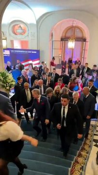 Milei, en el acto por el 250° aniversario de la independencia de EEUU en la embajada del país norteamericano