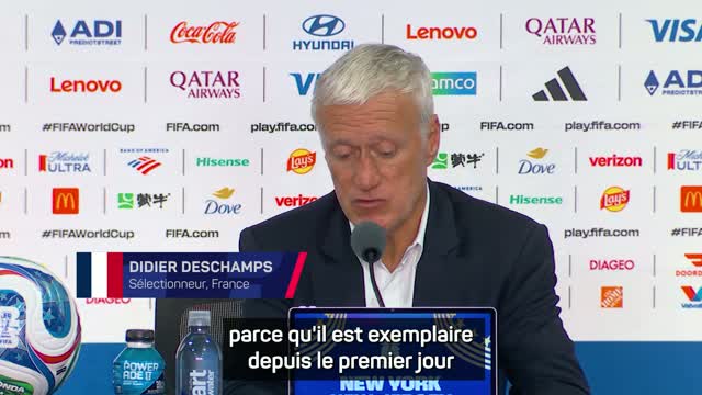 Bleus - Deschamps : "Le geste de Mbappé m'a beaucoup touché"