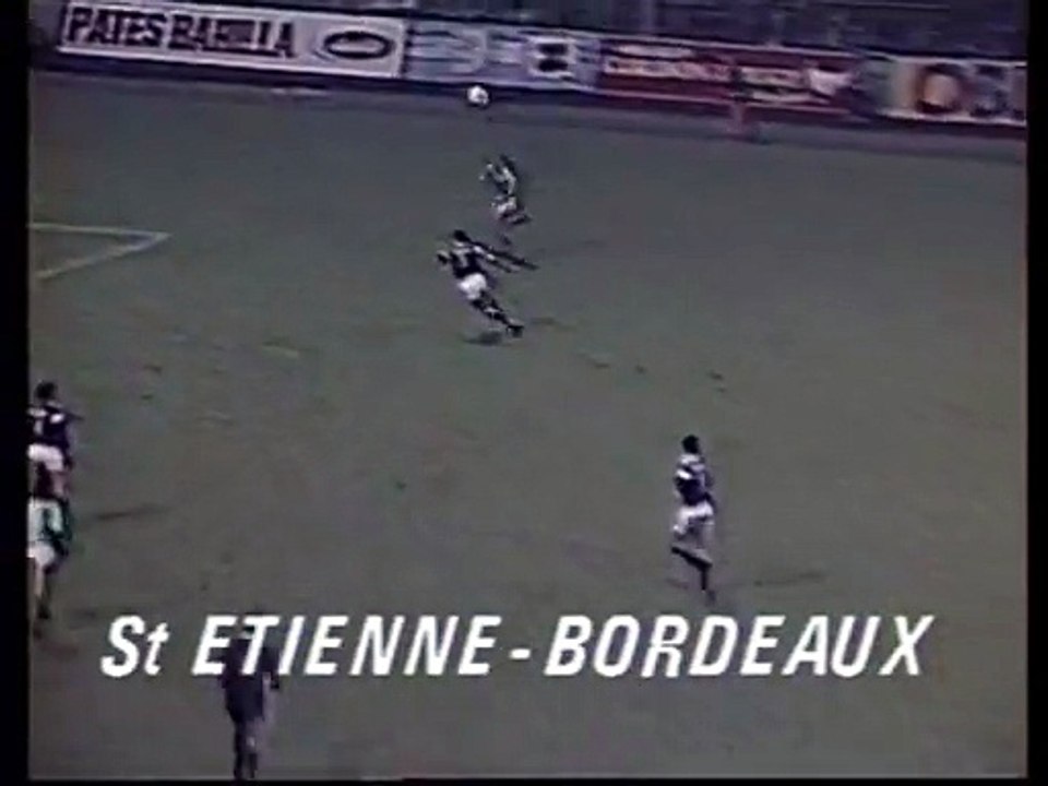 SAINT ETIENNE  - BORDEAUX - 1986 - SAISON 1986/1987 -