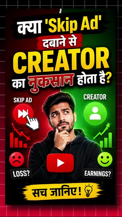 'Skip Ad' दबाने से Creator का नुकसान होता है ?
