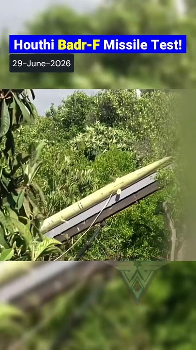 Houthis Launch Badr-F Missile