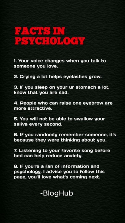 Psychology Facts