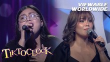 TiktoClock: Hannah Precillas, nagulat sa speaking voice ng konteserang aspiring soldier!