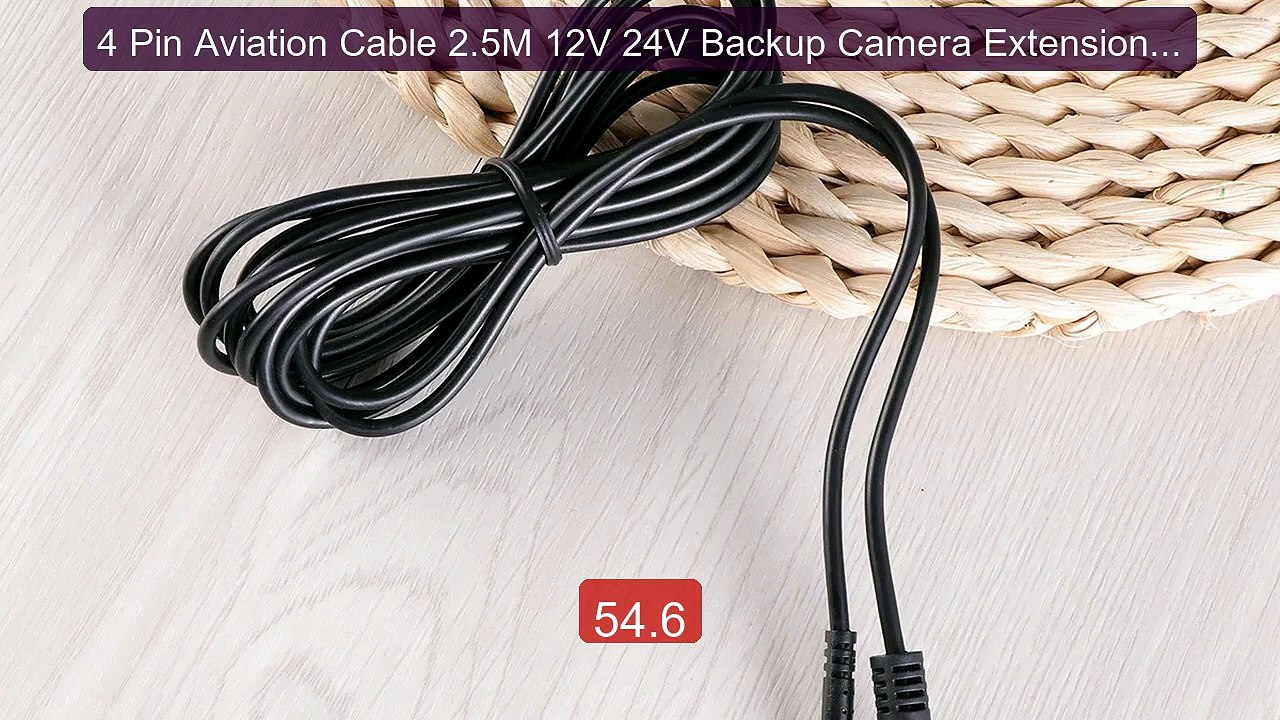 4 Pin Aviation Cable 2.5M 12V 24V Backup Camera Extension Cabl... -- Best Buy 2026 | Great Quality!