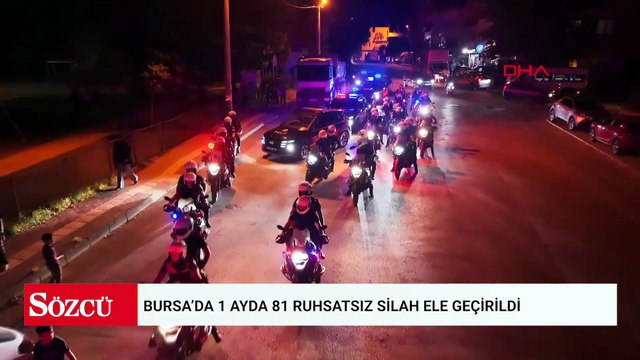 Bursa’da 1 ayda 81 ruhsatsız silah ele geçirildi, 148 şüpheli gözaltına alındı