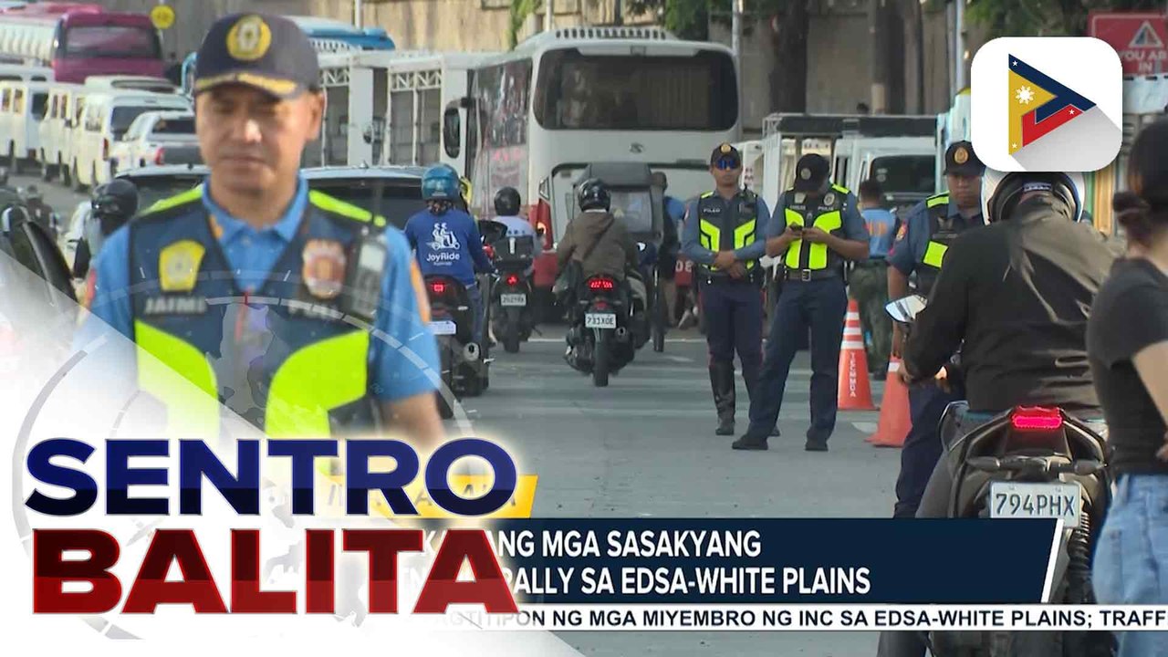 MMDA at QC LGU, mahigpit na nagatupad ng traffic management sa gitna ng kilos-protesta sa EDSA; MMDA, may paalala sa mga raliyista sa kanilang mga basura | ulat ni JM Thompson