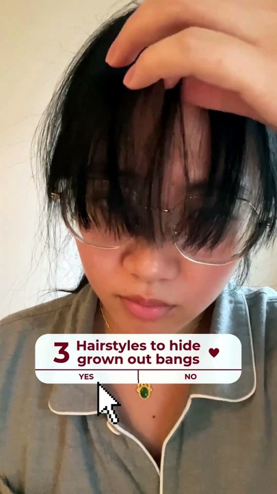 3 coiffures pour cacher sa repousse de frange 💇🏻‍♀️