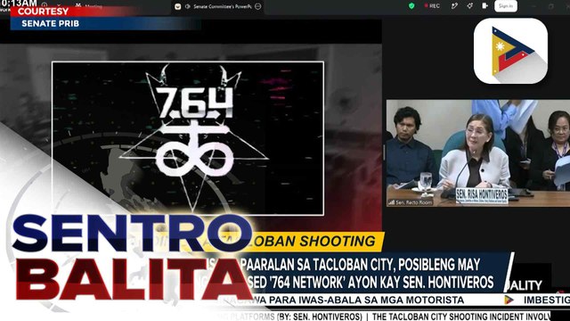 Pamamaril sa isang paaralan sa Tacloban City, posibleng may impluwensya ng U.S.-based '764 Network’ ayon kay Sen. Hontiveros; Senador, iginiit na hindi niya isinusulong na i-ban ang online games | ulat ni Bernard Ferrer