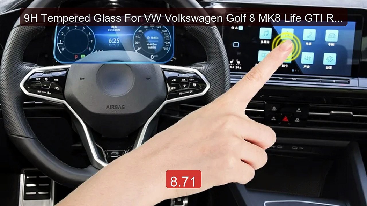 9H Tempered Glass For VW Volkswagen Golf 8 MK8 Life GTI R Car Navig... -- Top Rated 2026 | Buy Now!