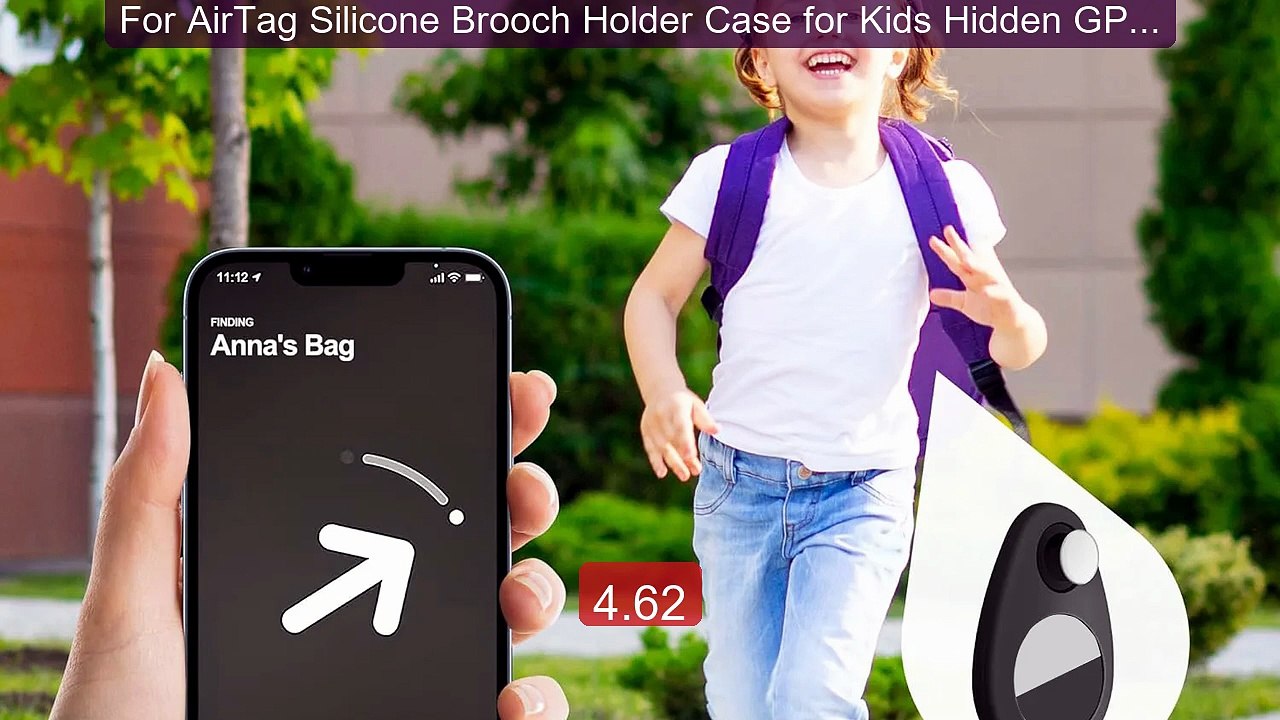 For AirTag Silicone Brooch Holder Case for Kids Hidden GPS ... -- Top Pick 2026 | Unbeatable Price!