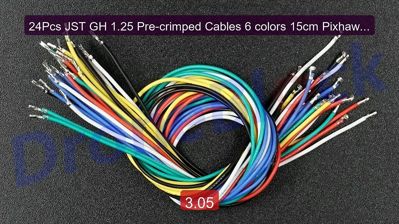 24Pcs JST GH 1.25 Pre-crimped Cables 6 colors 15cm Pixhawk2... -- Top Pick 2026 | Unbeatable Price!