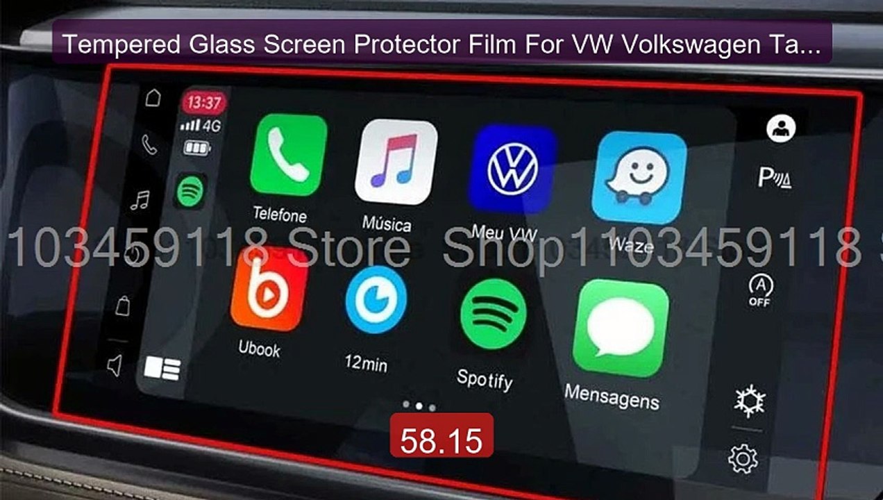 Tempered Glass Screen Protector Film For VW Volkswagen Taos T-... -- Hot Deal 2026 | Limited Offer!