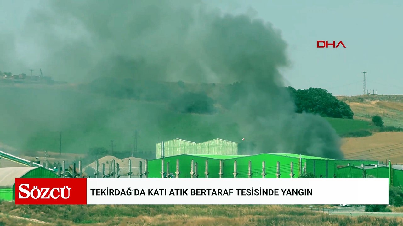 Tekirdağ’da katı atık bertaraf tesisinde yangın; çöp depolama alanı zarar gördü