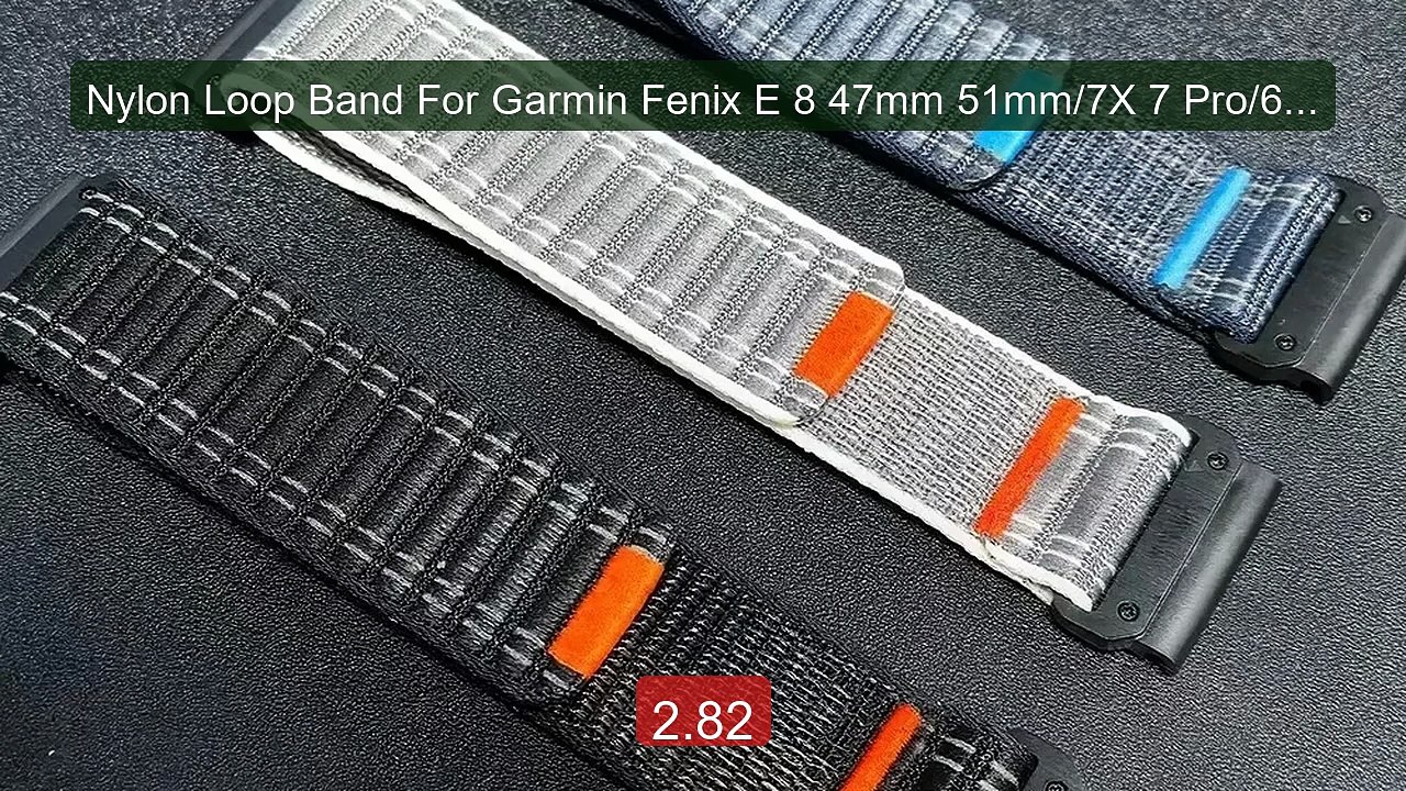 Nylon Loop Band For Garmin Fenix E 8 47mm 51mm/7X 7 Pro/6 6X Sapph... -- Best Deal 2026 | Shop Now!