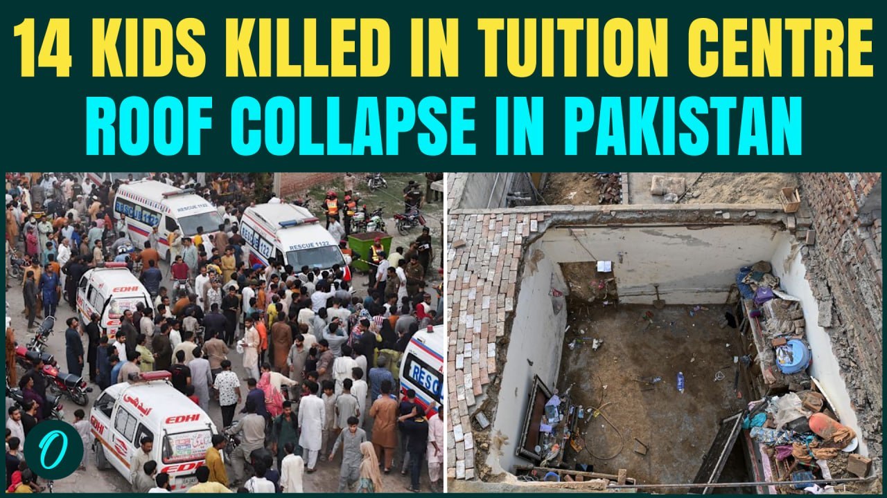 Pakistan Tuition Centre Roof Collapse BREAKING: 14 Children Killed, Trapped Under Rubble in Lahore