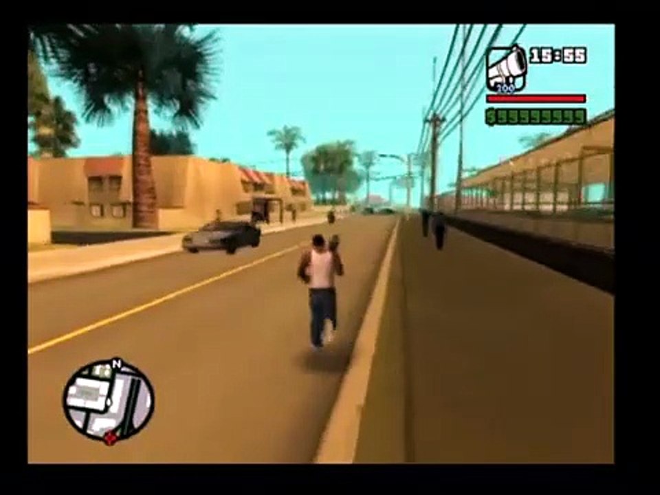 Grand Theft Auto San Andreas PlayStation 2 PAL Gameplay With Cheats Part 05