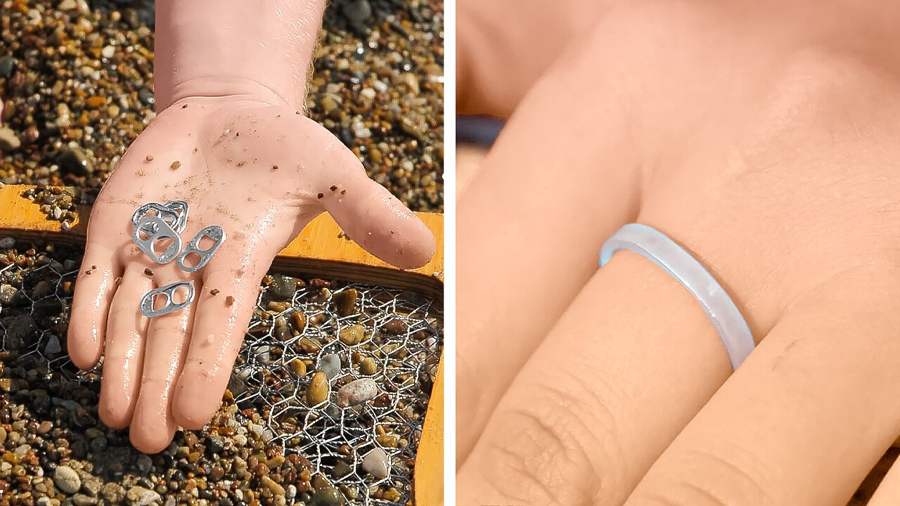 Creative jewelry from beach finds: crafting a wedding ring
