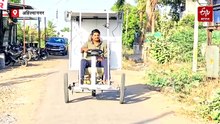 इंजिनिअर तरुणाची कमाल! अवघ्या 11 हजारांत तयार केली सौरऊर्जा आणि बॅटरीवर चालणारी तीनचाकी; पेट्रोल खर्च झाला शून्य