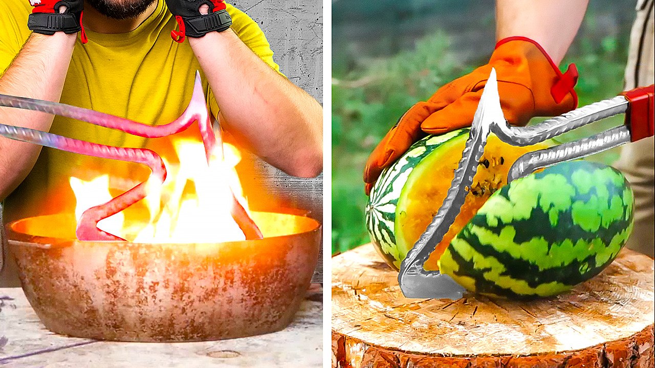Transform Rebar into a Powerful Handcrafted Axe!