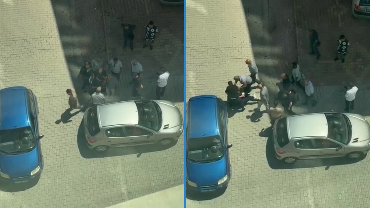 Arabasına çarpan kadın sürücüye tepki gösterdi, bi anda kendini yerde buldu
