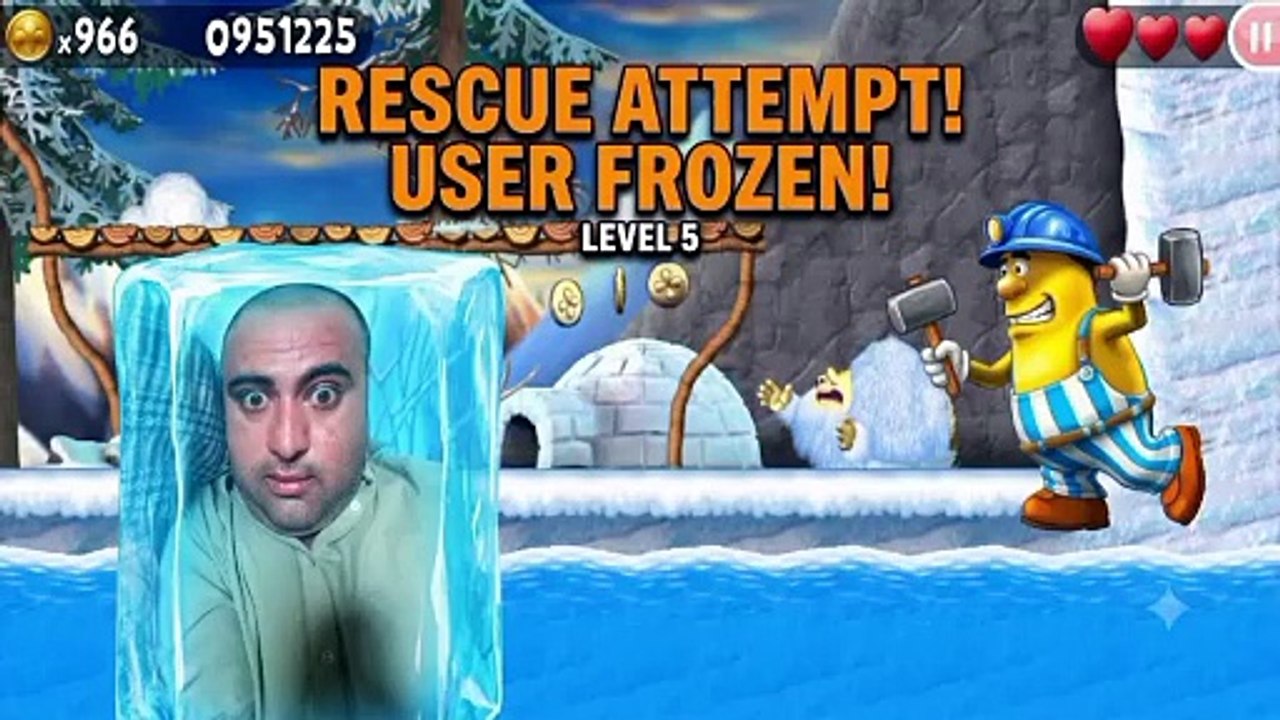 Incredible Jack Gameplay: Reaching the Secret Snowman Bonus!