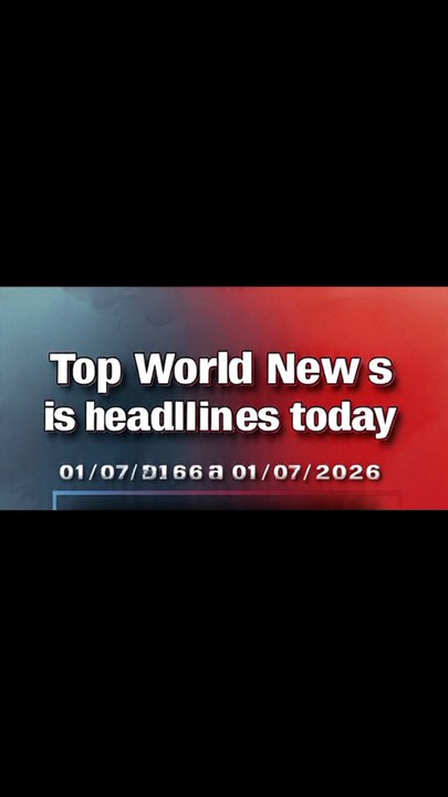 Top World News is headlines today 01/07/2026