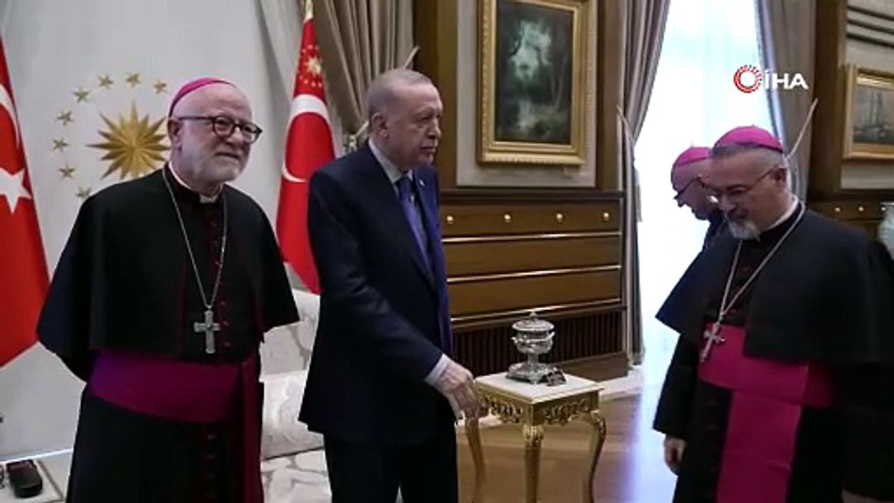 Cumhurbaşkanı Erdoğan, Türkiye Katolik Episkoposlar heyetini kabul etti
